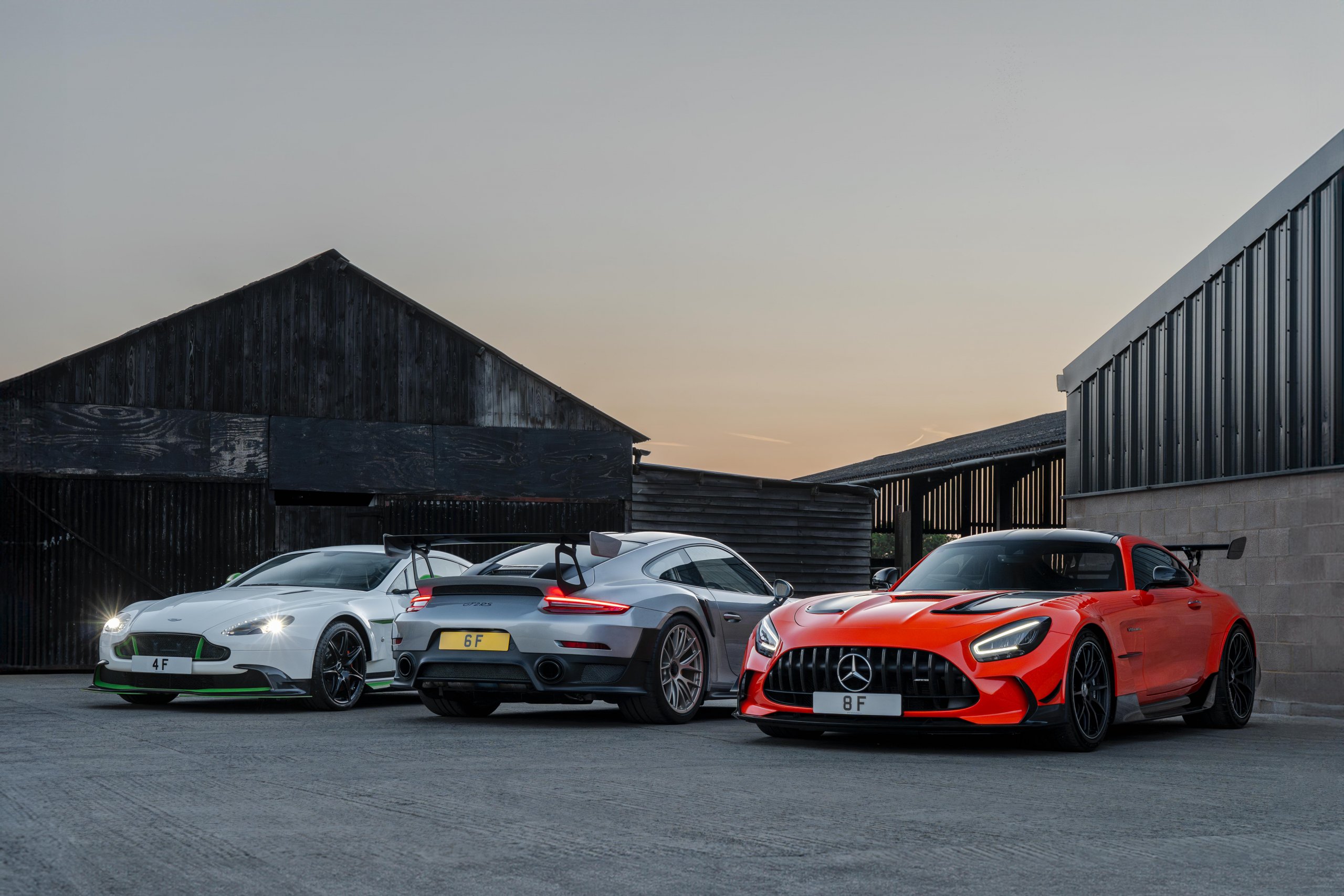 Mercedes AMG GT Black Series Aston Martin Vantage GT8 Porsche 991.2 GT2 RS